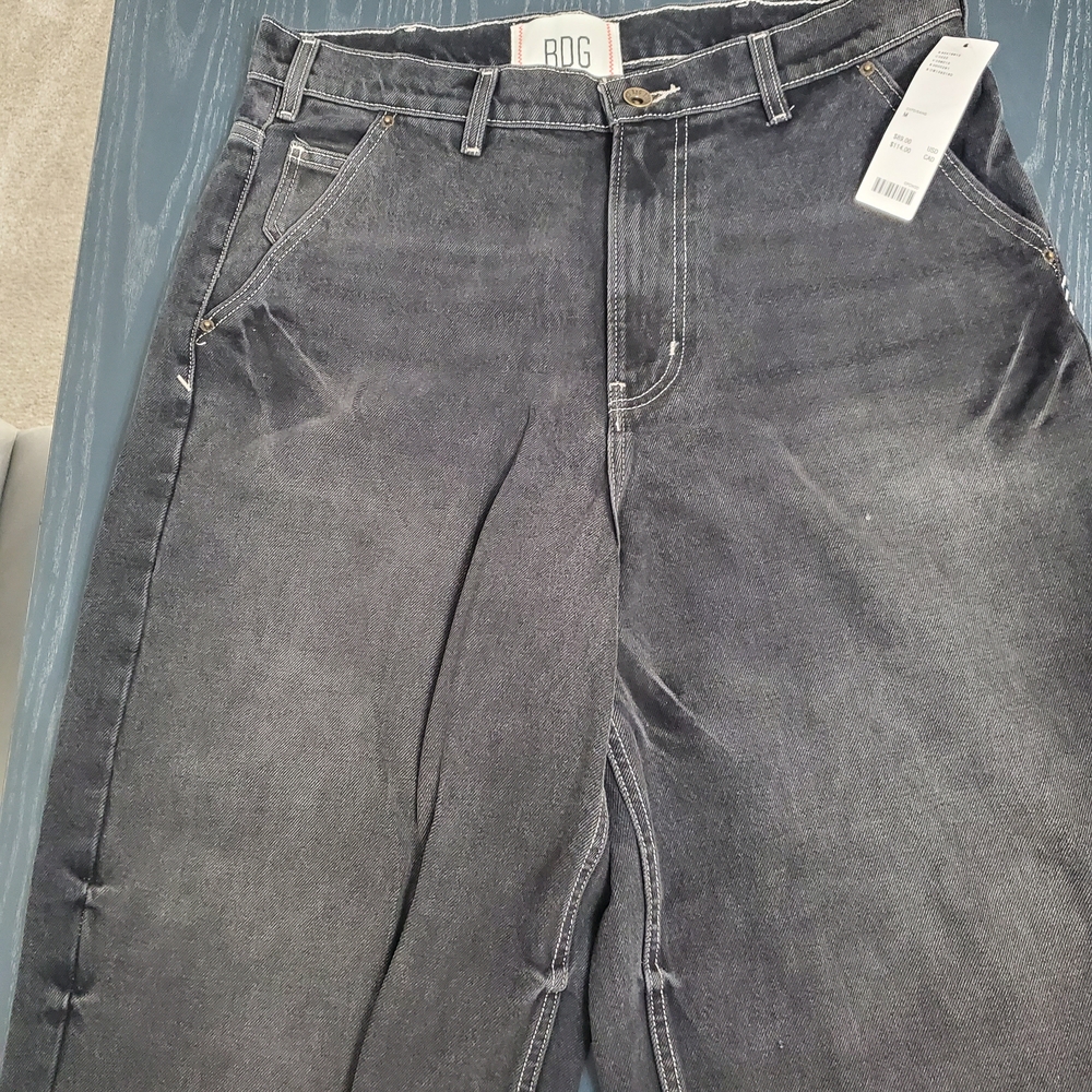 BDG Men's Dark Gray Relaxed Jeans